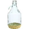 5-Liter-Korbflasche mit Schwingverschluss und umwickelt mit Weidenrattan "Dama" - 4 