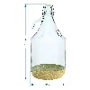 5-Liter-Korbflasche mit Schwingverschluss und umwickelt mit Weidenrattan "Dama" - 2 ['Weinballon', ' Ballon für Wein', ' Weinflasche', ' Flasche für Wein', ' Ballon für Wein 50 l', ' Ballon für Wein 50 l Castorama', ' Wein Ballon', ' Wein Ballon Castorama', ' Weinballon in Bast', ' Weinballon im Bastkorb ']