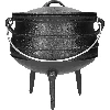 Afrikanischer Kessel, Gusseisen, 7 L - Safari - 3 ['gusseiserner Kessel', ' Lagerfeuerkessel', ' Zigeunerkessel', ' ungarischer Kessel', ' Gulasch aus dem Kessel', ' Grillen']