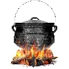 Afrikanischer Kessel, Gusseisen, 7 L - Safari - 15 ['gusseiserner Kessel', ' Lagerfeuerkessel', ' Zigeunerkessel', ' ungarischer Kessel', ' Gulasch aus dem Kessel', ' Grillen']