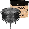 Afrikanischer Kessel, Gusseisen, 7 L - Safari - 12 ['gusseiserner Kessel', ' Lagerfeuerkessel', ' Zigeunerkessel', ' ungarischer Kessel', ' Gulasch aus dem Kessel', ' Grillen']