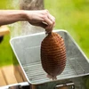 Das Schinkennetz mit doppeltem Gummi 18cm (220°C) - 8 ['Schinkennetz', ' Lebensmittelnetz', ' Räuchernetz']