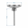 Destillationsthermometer (+20°C bis +110°C) 5,5cm - 3 ['Temperatur', ' Temperaturkontrolle', ' Thermometer für den Destillator', ' Thermometer Destillator', ' Zeigerthermometer', ' präzises Thermometer ']