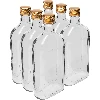 Flachmann-Flasche 500 ml mit Schraubverschluss, 6 St. - 9 