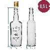 Flasche 0,5 L mit Schraubverschluss, Aufdruck "Likier domowy" - 4 St. - 9 ['Flasche für hausgemachten Likör', ' Likörflasche', ' Flasche mit Stöpsel', ' Glasflasche 500 ml', ' Flasche 0', '5 L', ' Flaschen mit Aufdruck', ' Kaffeelikör', ' Orangenlikör']