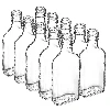 Flasche für Liköre Flachmann-Flasche 200 ml - 10 St. - 12 