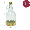 Gallone 1,0 l Flasche mit Geflecht, mit Schraubver - 3 ['Alkoholflasche', ' dekorative Alkoholflaschen', ' Glasflasche für Alkohol', ' Flaschen für Selbstgebrannten für die Hochzeitsfeier', ' Flasche für Likör', ' Wodkaflaschen', ' Wodkaflasche Hochzeitsfeier', ' Weinflasche', ' Weinflaschen']