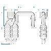 Glasballon 5 L mit Schraubverschluss, Stöpsel und horizontalem Röhrchen – Set von 4 Stück - 8 ['Glasballon', ' Glasballon für Wein', ' Glasballon 5 L', ' Ballon 5 L', ' Ballon', ' Flasche Glasballon 5 L', ' Ballon für Wein', ' Glasballon für Selbstgebrannten']