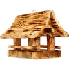 Hölzerner Futterhäuschen für Vögel, geflammt, Berghütte - 2 ['Vogelhäuschen ', ' Futterhaus für Vögel', ' Fütterung von Vögeln', ' Futterhäuschen aus Holz', ' geflammtes Futterhäuschen']