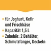 Käse-Joghurtmaschine mit Thermostat 1,5 L - 19 ['hausgemachter Joghurt', ' für Joghurt', ' veganer Joghurt', ' griechischer Joghurt', ' Frühstückskäse', ' Joghurtmaschine', ' wie macht man Joghurt']