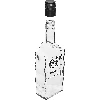 Klosterflasche, 0,5 L, mit Schraubverschluss, Aufdruck "Moonshine" - 12 St. - 6 ['bedruckte Flasche', ' Mondschein', ' Tinkturflasche', ' Wodkaflasche', ' Wodkaflasche', ' Dekoflasche', ' 500 ml Flasche', ' Glasflasche', ' Hochzeitsflasche', ' Schraubverschlussflasche', ' Mondlicht', ' Braune Flaschen', ' Superflasche']