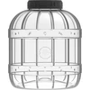 Mehrzweck-Behälter 8L, schwarzem Schraubverschluss - 2 ['Einmachgläser', ' Einmachgläser', ' Einweckgläser', ' Schnapsgläser', ' 8 l Gläser', ' zertifizierte Gläser', ' unzerbrechliche Gläser', ' Mehrzweckgläser', ' Mehrzweckgläser', ' Einmachgläser', ' Kunststoffgläser', ' Kunststoffgläser']