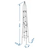 Metall-Pergola – Pyramide 150 cm - 4 ['Unterstützung für Pflanzen', ' Kletterpflanzen', ' Pflanzenanbau', ' Rosen', ' Tomaten', ' Sträucher']