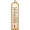 Raumthermometer mit goldfarbener Skala (-10°C bis +50°C) 16cm  - 1 ['Innenthermometer', ' Raumthermometer', ' Heimthermometer', ' Thermometer', ' Raumthermometer aus Holz', ' Thermometer mit gut ablesbarer Skala', ' Thermometer mit goldfarbener Skala', ' Thermometer zum Aufhängen', ' kleines Thermometer']