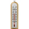 Raumthermometer mit silberfarbener Skala (-10°C bis +50°C) 16,5cm mix  - 1 ['Innenthermometer', ' Raumthermometer', ' Heimthermometer', ' Thermometer', ' Raumthermometer aus Holz', ' Thermometer mit lesbarer Skala', ' Thermometer silberne Skala', ' Thermometer zum Aufhängen traditionelles Thermometer']