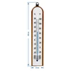 Raumthermometer mit weißer Skala (-30°C bis +50°C) 20cm - 2 ['Innenthermometer', ' Raumthermometer', ' Heimthermometer', ' Thermometer', ' Raumthermometer aus Holz', ' Thermometer mit lesbarer Skala', ' Thermometer mit doppelter Skala']