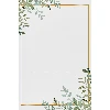 Selbstklebende Etiketten 60x90 mm für Flaschen, Gläser, Geschenke, Blumenmuster - 20 St. - 6 