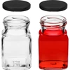 Twist-Off Glas 150 ml viereckig Ø 53 mit schwarzem Schraubverschluss, 6 St. - 5 ['Einmachgläser', ' Gläser 150 ml', ' Gläser mit Twist-Off-Schraubverschlüssen', ' Gläser mit Click-Schraubverschlüssen', ' Gläserset', ' Gläser für Einmachprodukte', ' Gläser mit bunten Schraubverschlüssen', ' bunte Schraubverschlüsse', ' Marmeladegläser', ' Gewürzgläser', ' Glas', ' Glas mit Schraubverschluss']