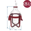 Weinballon, unzerbrechlicher Ballon mit Tragegurten - 25 L - 6 ['Weinballon', ' Bruchsicherer Ballon', ' 25 l Ballon', ' Bierbehälter', ' Bierballon', ' Fermenter', ' Gärfähig', ' Weithalsballon', ' Ballonhalter']