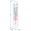 Zimmerthermometer weiß (-40°C bis +50°C) 40cm - 2 ['Rundthermometer', ' Außenthermometer', ' Innenthermometer', ' Raumthermometer', ' welche Temperatur']