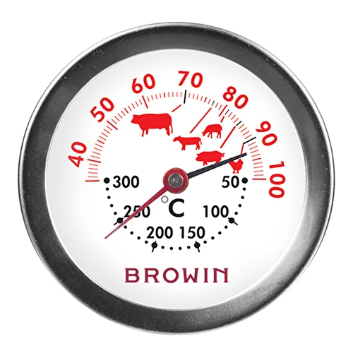 2in1 Backofen- und Fleischthermometer (+30°C bis +100°C) / (+50°C bis +300°C) 13,0cm - 2 ['Temperatur', ' Thermometer für den Räucherofen', ' Räucherofenthermometer', ' Thermometer fürs Räuchern', ' Thermometer fürs Braten', ' Thermometer für den Backofen', ' Backofenthermometer', ' Küchenthermometer', ' Thermometer fürs Kochen', ' Gastronomie-Thermometer', ' Lebensmittelthermometer', ' Thermometer mit zwei Temperatursensoren', ' Thermometer mit Attest', ' Lebensmittelthermometer mit Sonde', ' Fleischthermometer', ' Thermometer mit Sonde', ' Küchenthermometer mit Sonde', ' Fleischsonde']