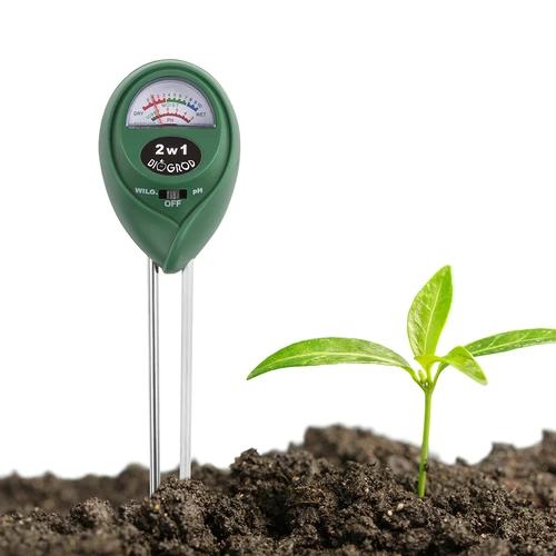 2in1 Bodentester - pH-Wert, Feuchtigkeit - 5 ['2-in-1 Substrattester', ' Substrattester mit pH-Meter', ' pH-Meter', ' Bodenfeuchtemesser', ' Bodentester Biogarten', ' Biogartentester', ' pH-Meter für Erde']