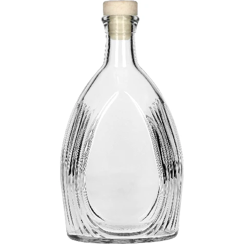 Bankett-Flasche 500 ml, mit Korken  - 1 ['Flasche', ' Flaschen', ' Likörflasche', ' Schnapsflasche', ' Alkoholflasche', ' Glasflasche mit Korken', ' 500 ml Flasche mit Korken', ' Flaschen mit Korken', ' Set für Hochzeit', ' Flasche für Bankett']