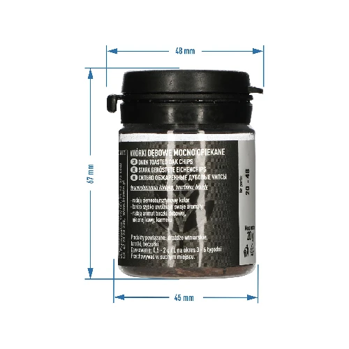 Eichenspäne stark geröstet, 20 g - 8 ['Eichenspäne', ' Eichenspäne stark geröstet', ' für Alkohol', ' Zusätze zu Alkohol', ' Geschmackszusätze', ' geröstete Eichenflocken', ' stark geröstete Eichenspäne', ' Weinaroma', ' Bieraroma', ' Alkoholaroma', ' für Bourbon', ' für Brandy']