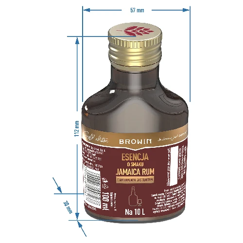 Essenz mit Jamaica Rum-Geschmack für 10 L, 100 ml - 6 ['Rum-Gewürz', ' dunkler Rum Essenz', ' dunkles Rum Aroma', ' Schnaps-Essenz', ' Browin-Essenz', ' natürliches Aroma', ' natürlicher Eichenextrakt', ' 250 ml Essenz', ' Gold Essenz', ' Essenzen für Wodka']