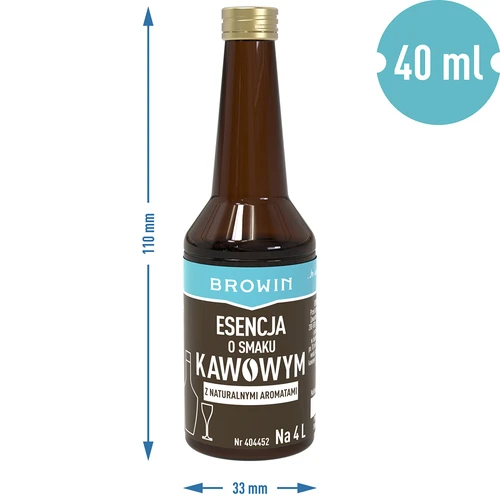 Essenz mit Kaffeegeschmack mit natürlichem Aroma für 4 L, 40 ml - 7 ['Dressing für alkoholische Getränke', ' Dressing für alkoholische Getränke', ' Dressing für Wodka', ' Dressing für heimische Spirituosen', ' Dressing für Kaffee', ' Kaffee', ' Kaffee-Essenz', ' Dressing für Kaffee', ' Dressing für Kaffelikor', ' Kaffee-Essenz', ' Mondschein-Essenz', ' natürliches Aroma', ' natürliche Geschmacksrichtungen']