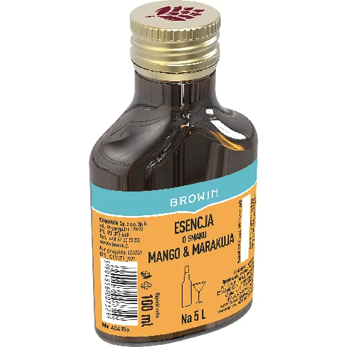 Essenz mit Mango- und Maracujageschmack für 5 L - 100 ml - 2 ['Essenz für alkoholische Getränke', ' Wodka-Aroma', ' Aroma-Essenz für Alkohol', ' Wodka Essenz', ' Limonate selbst machen', ' Mango-Maracuja-Aroma', ' Mango-Essenz', ' Maracuja-Essenz', ' Maracuja-Aroma', ' Schnaps-Essenz', ' Schnaps-Geschmacksessenz']