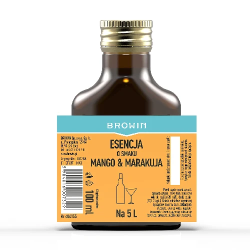 Essenz mit Mango- und Maracujageschmack für 5 L - 100 ml - 4 ['Essenz für alkoholische Getränke', ' Wodka-Aroma', ' Aroma-Essenz für Alkohol', ' Wodka Essenz', ' Limonate selbst machen', ' Mango-Maracuja-Aroma', ' Mango-Essenz', ' Maracuja-Essenz', ' Maracuja-Aroma', ' Schnaps-Essenz', ' Schnaps-Geschmacksessenz']