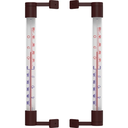 Fensterthermometer zum Aufkleben (-50°C bis +50°C) 22cm - 3 ['rundes Thermometer', ' welche Temperatur']