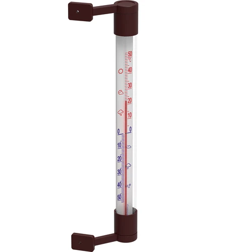 Fensterthermometer zum Aufkleben (-50°C bis +50°C) 22cm - 2 ['rundes Thermometer', ' welche Temperatur']