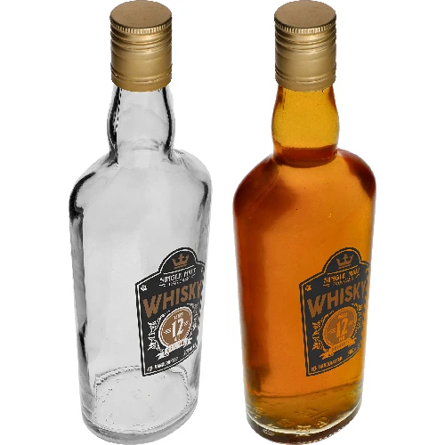 Flasche 0,5 L, mit Schraubverschluss, Aufdruck "Whisky" - 4 St. - 6 ['Flasche selbstgemachter Whiskey', ' Whiskeyflasche', ' Glasflasche mit Schraubverschluss', ' Flasche mit Schraubverschluss', ' Glasflasche 500 ml', ' Flasche 0', '5 L', ' Flaschen mit Aufdruck', ' Flasche mit Aufdruck']