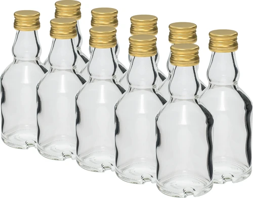 Flasche 50 ml mit Schraubverschluss - 10 St.  - 1 ['Glasflasche 50 ml', ' Fläschchen 50 ml', ' kleine Flaschen', ' kleines Fläschchen', ' kleine Fläschchen 50 ml', ' dekoratives Glas', ' kleine Flasche mit Schraubverschluss', ' Fläschchen mit Schraubverschluss']