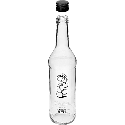 Flasche 500ml mit Schraubverschluss, Aufdruck Kirschlikör 4 St. - 6 ['Kirschlikör', ' Flasche für Kirschlikör', ' Flasche für Liköre', ' Flaschen für Liköre', ' Flasche mit Schraubverschluss', ' Flaschen mit Aufdruck', ' Glas mit Aufdruck', ' Glasflaschen', ' Glasflaschen mit Schraubverschlüssen']