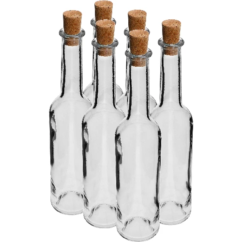 Flasche für Likör 350 ml 6 St. + 6 Korken  - 1 