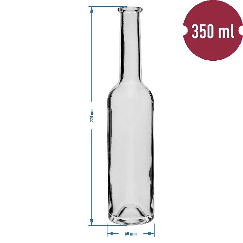 Flasche für Likör 350 ml 6 St. + 6 Korken - 6 