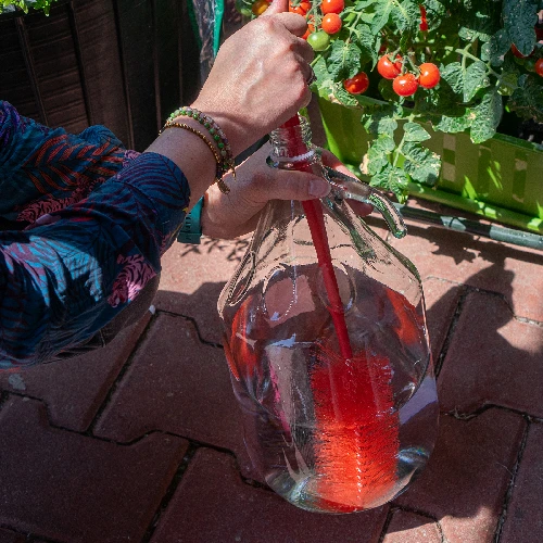 Flaschenbürste für 1 l Flaschen - 3 ['Bürste für das Waschen von Ballons', ' Bürste für das Reinigen von Ballons', ' Bürste für das Reinigen von Weinballons', ' Waschen von Ballons', ' Reinigen von Ballons', ' Desinfektion von Ballons']