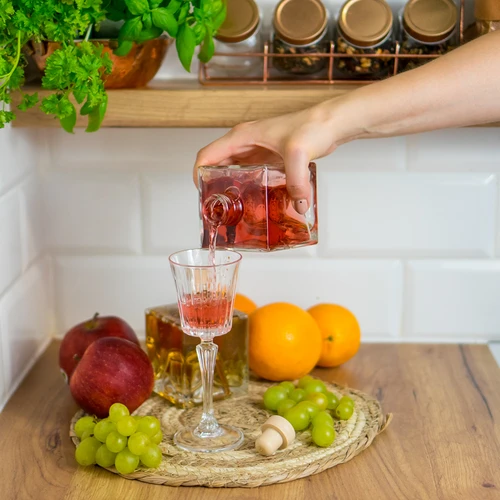 Flaschensatz Bruno – für Liköre, 0,5 L, 2 St. - 8 ['Alkoholflasche', ' dekorative Alkoholflaschen', ' Glasflasche für Alkohol', ' Flaschen für Selbstgebrannten für die Hochzeitsfeier', ' Flasche für Likör', ' dekorative Flaschen für Likör']