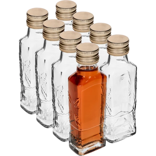 Flora-Flasche 100 ml mit Verschluss, 8 Stk. - 2 ['Flasche für Tinktur', ' Flaschen für Tinktur', ' Flasche für Alkohol', ' dekorative Flaschen für Alkohol', ' Glasflasche für Alkohol', ' Mondscheinflaschen für eine Hochzeit', ' Flasche für Tinktur', ' dekorative Flaschen', ' Flasche für Wodka', ' Flasche für Wodka']