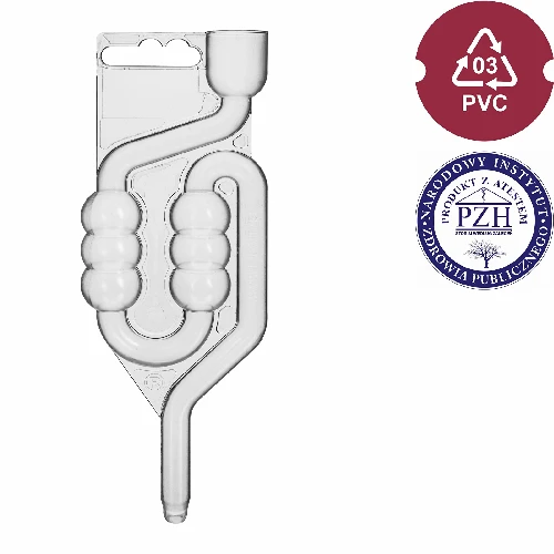 Gärröhrchen aus Plastik, 6 Kammern - 2 ['Gärröhrchen', ' nichtsplitterndes Gärröhrchen', ' Gärröhrchen aus Plastik', ' großes Gärröhrchen', ' Röhrchen für die Gärung', ' Röhrchen für Wein', ' Röhrchen für Cuvée', ' 6-Kammer-Röhrchen browin']