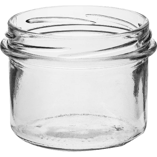 Glas, 235 ml mit dunkelrotem Schraubverschluss– 6 St. - 4 ['Set Gläser', ' Einmachgläser', ' Marmeladengläser', ' Gläser mit Schraubverschluss', ' Gläser fi 82', ' Gläser mit Schraubverschluss 6 Haken', ' Gläser mit dunkelrote Deckel', ' für Konserven']