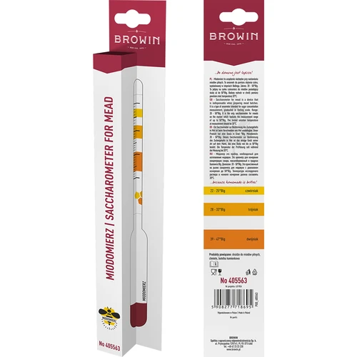 Honigmesser - 4 ['Aräometer', ' Saccharometer', ' Zuckermesser', ' Met', ' Doppelmet', ' Dreifachmet', ' Vierfachmet', ' Zuckermessung', ' hausgemachte Getränke', ' Honigmesser mit größter Skala', ' Honigmesser mit bestem Messbereich']