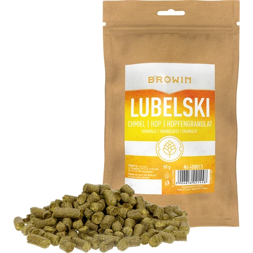 Hopfen Lubelski - Pellets 50 g - 2 ['Bierhopfung', ' Hopfen für Bier', ' Hopfen Alpha-Säuren', ' Bier', ' Hausgebrautes Bier', ' Bier brauen', ' wie man Bier macht', ' welcher Hopfen für Bier', ' welchen Hopfen wählen', ' Hopfen in Pellets', ' Hopfenpellets', ' Hopfen Lubelski']