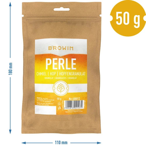 Hopfen Perle - Pellets 50 g - 6 ['Bierhopfung', ' Hopfen für Bier', ' Hopfen Alpha-Säuren', ' Bier', ' Hausgebrautes Bier', ' Bier brauen', ' wie man Bier macht', ' welcher Hopfen für Bier', ' welchen Hopfen wählen', ' Hopfen in Pellets', ' Hopfenpellets', ' Hopfen Perle']