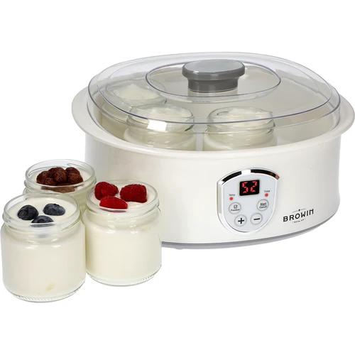 Joghurtmaschine mit Thermostat, 7 Gläser, 1,3 L - 7 ['Joghurtmaschine', ' veganer Joghurt', ' wie macht man Joghurt', ' für hausgemachten Joghurt', ' Joghurtmaschine mit Thermostat']