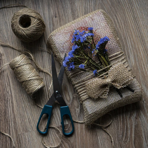 Juteschnur 1,5 mm / 100 m / 100 g - 10 ['Schnur aus Jute', ' Juteschnur', ' Schnur für Tomaten', ' Schnur für Gurken', ' natürliche Schnur', ' Ökoschnur', ' Schnur für Makramee', ' Bindschnur', ' Schnur zum Basteln']