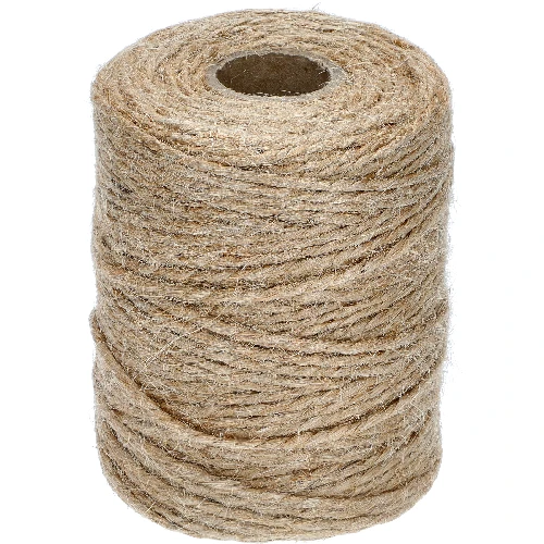 Juteschnur 2 mm / 110 m / 250 g  - 1 ['Schnur aus Jute', ' Juteschnur', ' Schnur für Tomaten', ' Schnur für Gurken', ' natürliche Schnur', ' Ökoschnur', ' Schnur für Makramee', ' Bindschnur', ' Schnur zum Basteln']